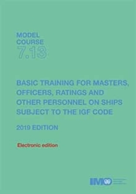 Picture of KT713E e-reader: Model course: Basic training on ships subject to IGF Code, 2019 Edition