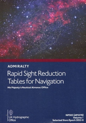 Picture of NP303(1) ADMIRALTY Rapid Sight Reduction Tables For Navigation: Volume 1