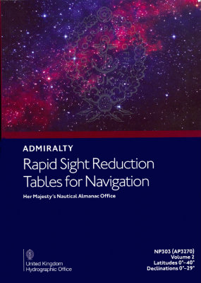 Picture of NP303(2) - ADMIRALTY Rapid Sight Reduction Tables For Navigation: Volume 2